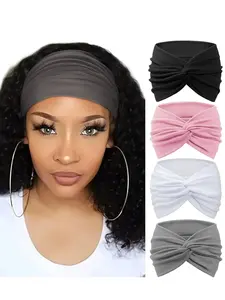 Women's Criss-Cross Hairband Set, Boho Style Headwear for Running & Yoga, All-Season Fashion Accessory, Multicolor Design, Soft Headband, Headbands Women