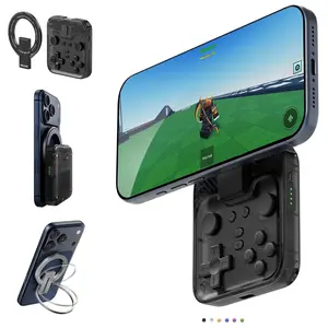 M4  Mobile Gaming Controller for Android & ,  1&2, Portable  Controller, Pocket-Sized Retro Arcade Phone Gamepad Kickstand,  Joystick Turbo Pro Gaming  (Black)