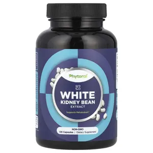 Phytoral White Kidney Bean Extract, 120 Capsules (600 mg per Capsule)