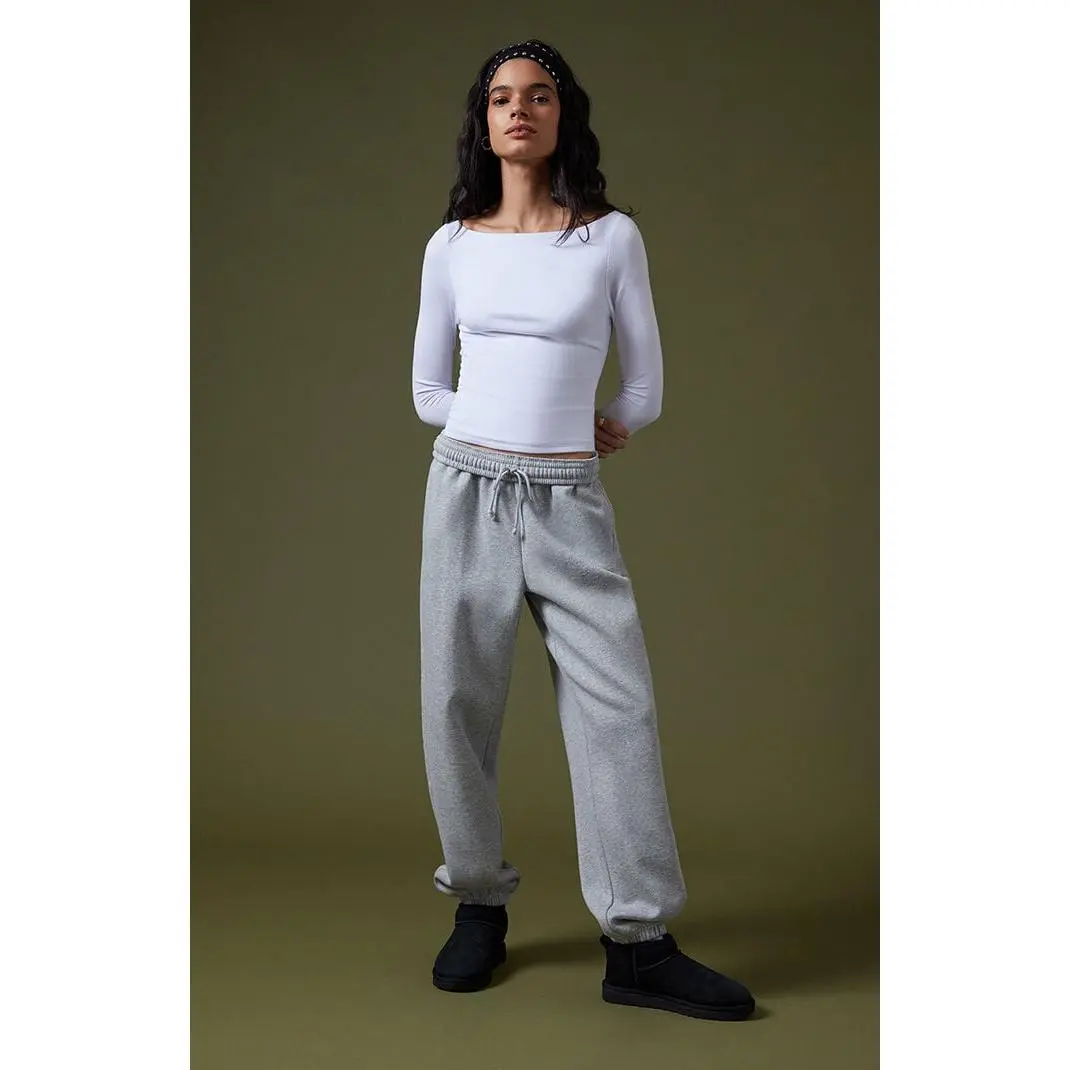 Pacsun Women's Heather Grey Ultra Soft Fleece Classic Sweatpants Pacsun Women's Heather Grey Ultra Soft Fleece Classic Sweatpants