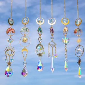 Sun Catcher Dream Catcher Wind Chime Tree Of Life Home Decoration Natural Healing Crystal Gorgeous Stone Gemstone Jewelry Energy Love Girlfriend Boyfriend Souvenir Valentine Anniversary New Year Christmas Halloween Birthday Gift