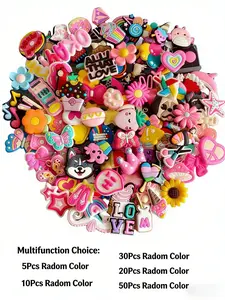 Random Pattern Shoe Charms, Cute Clog Slipper Accessories, Women's Hollow-Out Shoes Decorations, Perfect Holiday Gift Idea, Charming Patterns