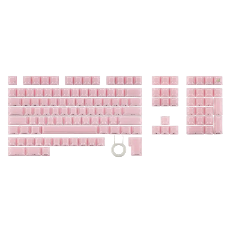 EPOMAKER Lusterfly Jelly Keycaps Set - 123 Keys Double-Shot Laser Engraved, MDA Profile, ABS+PC Durable Material, Non-Shine-Through, MX-Compatible, Easy Installation Complete Kit for Full Keyboard Upgrade (61/68/84/87/98/100/104-Key Mechanical Keyboards),