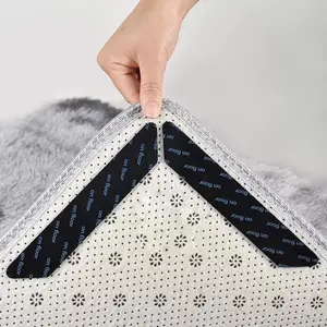 LMMAKE Non-Slip Rug Grippers with Advanced Anti-Curl Technology Strong Adhesive Backing for Maximum Hold Secures Rugs Carpets & Floor Mats on All Smooth Surfaces Ideal for Elderly Homes Pet Households & Commercial Spaces