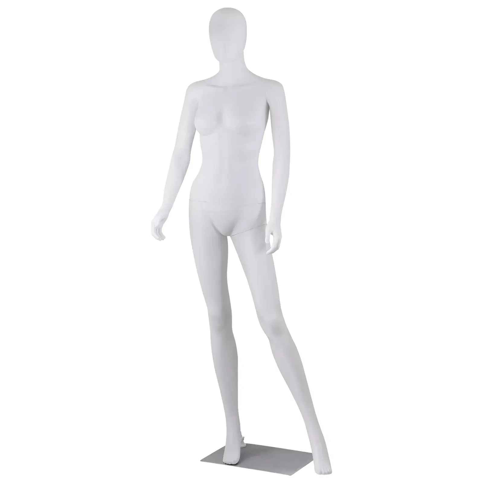 70" PVC Full Height Female Mannequin with Head Rotation, Adjustable Detachable  Parts Full Body Dress Form for Garment Display, White Home Organizer Hanger  - TikTok Shop