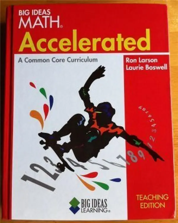 USED Book - Big Ideas Math: Accelerated, A Common Core Curriculum, Teaching Edition by Holt McDougal (Hardcover) - english