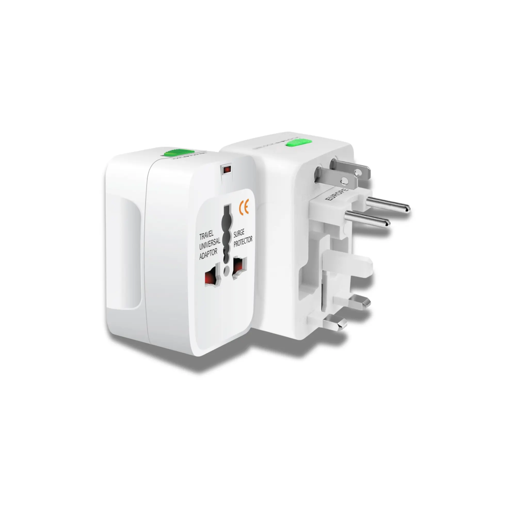 UpTech 1 Portable Worldwide Universal Power Adapter, All-in-One International Travel Plug Adapter with Surge Protection, Compatible with USA, EU, UK, Australia, India Outlets