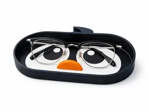 Penguin Glasses Organizer  Fun Desk Accessory