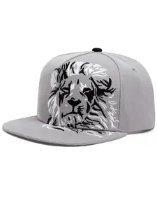2025 Trendy Fashion New Lion Eagle Embroidered Flat Edge Hat Men's Street Personalized Skateboarding Hat Street Dance Hip Hop Hat Women's Outdoor Leisure Sports Hat Cycling Fishing Sunshade Hat Fitted Snapback Hats Embroidered Snapback Cap