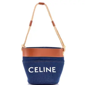 Pre-owned Celine material Bucket Bags Rope Bucket Bag Denim Small by Rebag