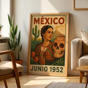 Traditional Mexican Wall Art | Mexican Culture Print Mexican Vintage Art Mexico Kitchen Poster Mexican Art Painting Mexican Folk Poster Art