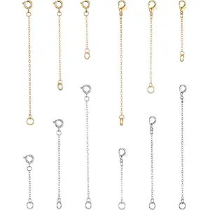 12-18Pcs Ankle Bracelets Extenders-Extension for Womens (1 2 3 Inch),with Lobster Clasp and O-Clasp from   Rose