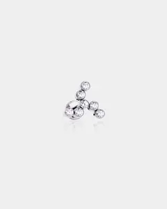 Windmill CZ Internally Threaded Titanium Helix Stud