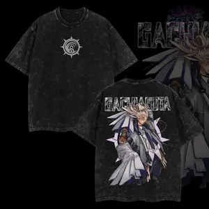 GeeksRule4U Retro Tamsy Caines Gachiakuta Anime T-Shirt 100% Premium Cotton Relaxed Fit S-5XL Oversized Washed 230gsm American Made