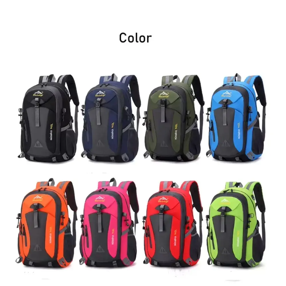PAKNADA 40L Outdoor Hiking Backpack, Lightweight Oxford Travel Bag, Versatile Backpacks for School