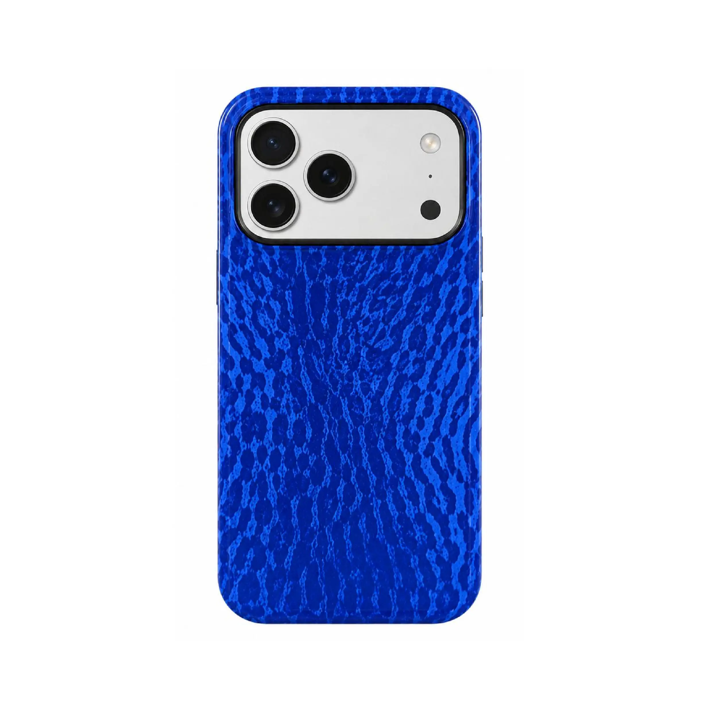 Electric Blue Leopard Luxury Aesthetic Trendy MagSafe Phone Case Retro  Zebra Stripe Checkerboard Unicorn Polka Dot Diamond Butterfly Playing Card Design | Y2K Luxury Fashion Magnetic Protective Cover Suitable for iPhone17/16/15/14/13 Pro Max  Summervibes