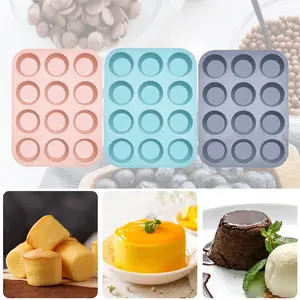 Silicone Baking Molds Set, Bakeware, 3-Piece Mini Pancake & Cupcake Mold, Dishwasher Safe, Oven Compatible, Perfect for Home Baking