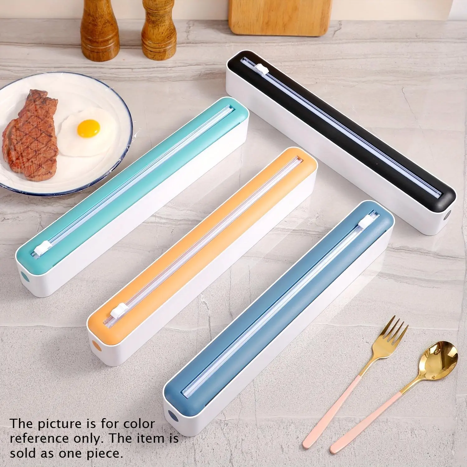 Plastic Wrap Cutter - Multipurpose kitchen cutter for plastic, foil, and wax paper | Reusable wrapping tool with a simple design, perfect for fresh produce and meal prep Kitchen Cooking Accessories