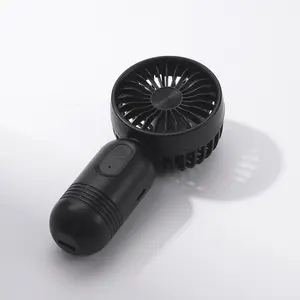 Mini Portable Personal Cooling Fan Handheld Turbine Design USB Rechargeable 3 Speed Modes Pocket Fan Ideal for Travel Camping Outdoor & Students