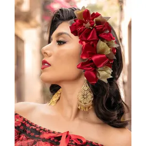 Chiapaneco Red Hairpiece