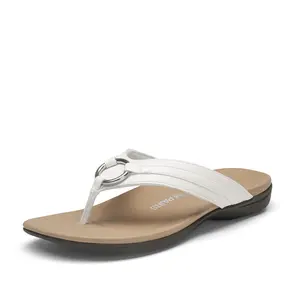DREAM PAIRS Women's Arch Support Flip Flops - Quick-Dry EVA Footbed, TPR Anti-Slip Sole Orthotic Thong Shoe, Dressy Footwear for Beach, Pool Summer All-Day Wear