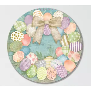 Courtside Market Easter Egg Wreath 15x15 Circular Artboard