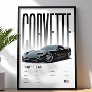 Corvette C5 Poster | Car Print | Hyper Car Poster | Super Car Print | Art Print | Car Poster | Home Décor