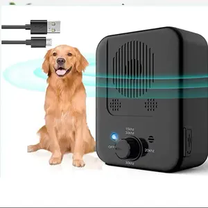 Ultrasonic Dog Barking Deterrent Devices with 15kHz 30kHz Settings USB Charging Port for Effective Training