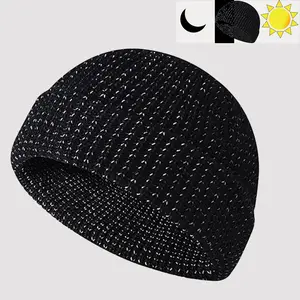 Reflective Beanie Hat - Stretchy, Winter Flex Beanie Reflective Warm Knitted Hat, Warm Knit Skull Cap for Men & Women, Breathable & Elastic, Perfect for Night Walks, Valentine's Day Gifts,New Year Gifts