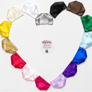 100pcs Handmade Satin Ribbon Petals for Eternal Roses | Pre-Made Silk Flower Petals for DIY Bouquets, Crafts, Gift Wrapping & Wedding Decorations, Pétalos para rosas eternas