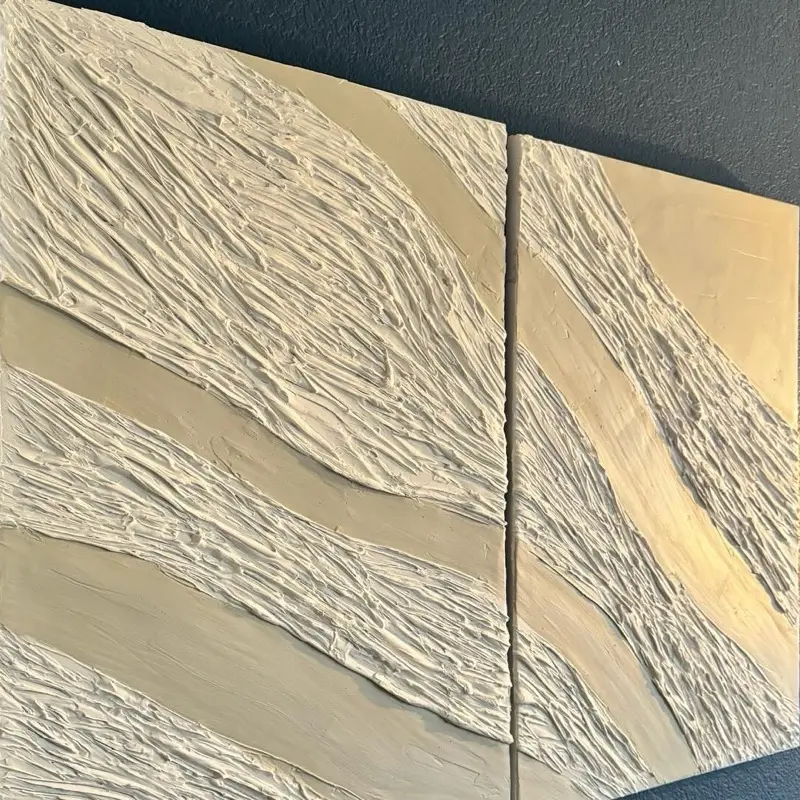 Two Piece Textured Wall Art