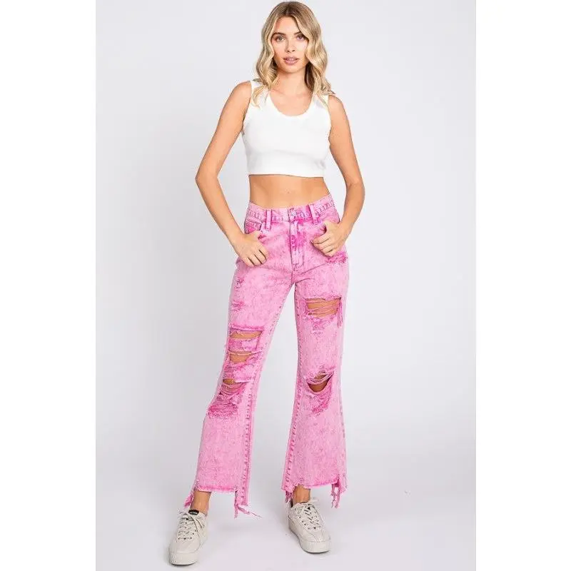 Pink jeans