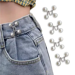 Jeans Button Tightener Set, Adjustable Buttons, Adjustable Pant Waist Fasteners, Durable & Stylish Jean Accessory for Comfortable Fit