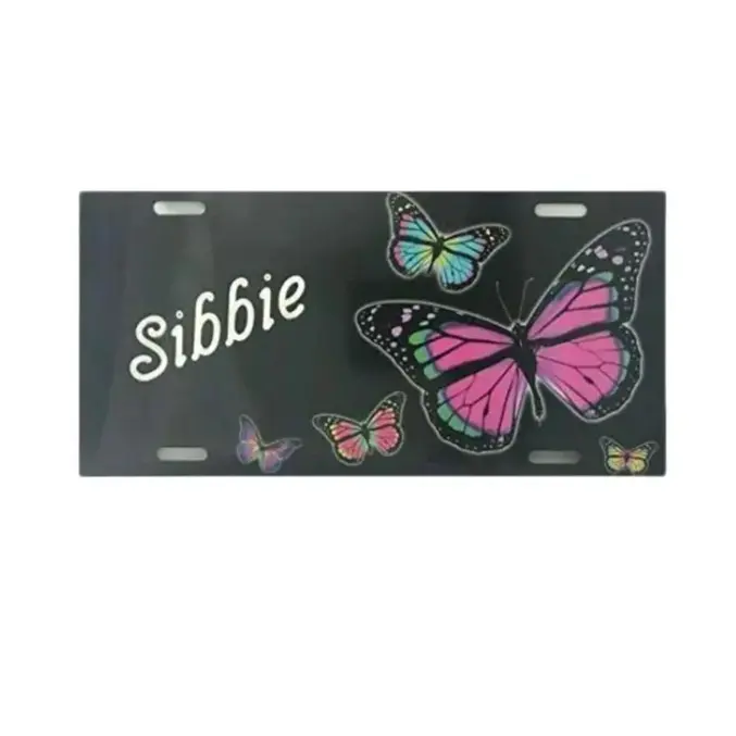 Custom Engraved License Vanity Plate – Personalized Car Tag or Wall Décor with Multiple Design Options, Aluminum Auto Accessory, Decorative Front Plate Gift for Drivers