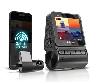 REXING RH2 Dual Dash Cam – 4K Front and 1080p Rear Dash Camera with Wi-Fi, and Optional GPS