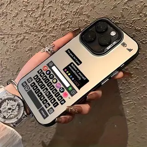 Phone case: Creative Keyboard Pattern Laser Frosted Phone Case Compatible with iPhone 16 15 14 13 12 11 XS XR X 7 8 12/13  Plus Pro Max SE - Birthday/Valentine's Day/Boyfriend/Girlfriend Gift