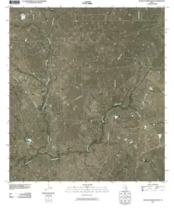 Blancas Creek South Texas USGS Topographic Quadrangle Map, 2013, 1:24000