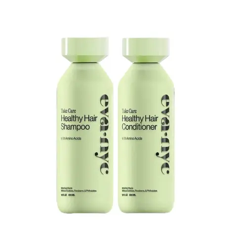 Eva NYC Take Care Healthy Hair Wash Duo (Set of 2) Gentle Daily Cleansing Shampoo and Conditioner