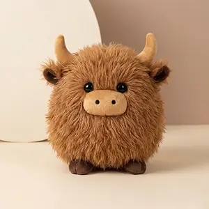 Cute Highland Cow Plush Toy, Reassuring Desktop Ornament, Home Decor, Room Decor, Sofa Decor, Holiday Gift, Birthday Gift, Friend Gift