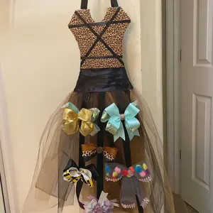 Animal Print Hair Bow Holder