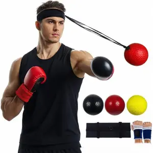 Boxing Reflex Ball boxballen games Boxing Ball Boxball Reflex Ball Headband Set - Improve Speed, Agility, and Punching Skills - Addictive Boxing Game for All Ages - Boxing Equipment for Home Workouts