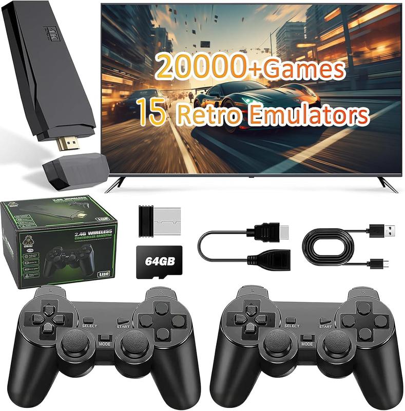 Wireless Retro Game Console Built-in 20000 Games And 23 Emulators
