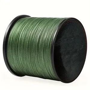 500M strong anti-abrasion fishing line, 328/546YDS 4-strand multi-filament PE braided line for smooth long distance casting, 25/100LB, suitable for both large and small fish/J3
