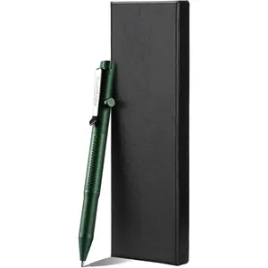 Bolt Action Pen, Ballpoint and Pencil in Oner with Graphite Alloy Tip, Retractable Twist Design, Compatible with Parker Refill, for Office Sketching Journaling Green(APG03)