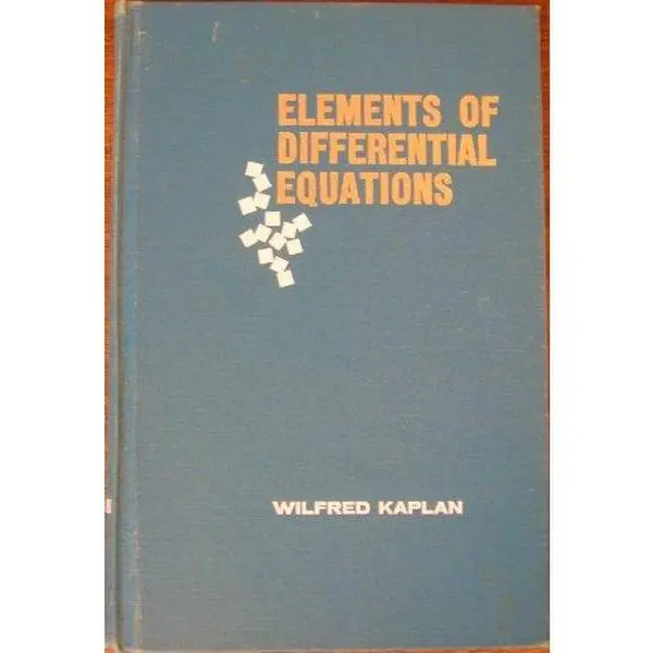 USED-Elements of Differential Equations by Wilfred Kaplan (Hardcover)