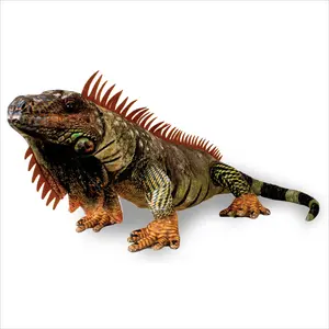 Real Planet™ Brown Iguana Realistic Plush Stuffed Animal