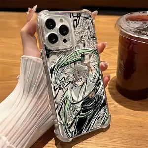 Hot Classic Anime Demons Slayers Sanemis Shinazugawas Phone Case Suitable for iPhone 17 16e 16 15 14 13 12 11 Mini Pro Max Air X XR XSMAX 8 7 Plus Anti Fall Protective Transparent Soft Back Cover Protector, Accessories