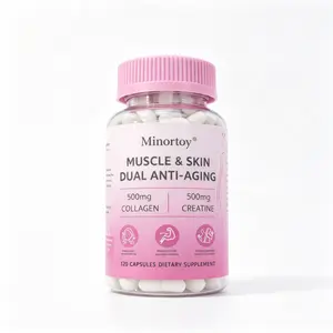 1000mg Collagen Creatine Supplement with L-Leucine Astaxanthin Black Pepper Extract for Skin Anti-Aging & Muscle Support