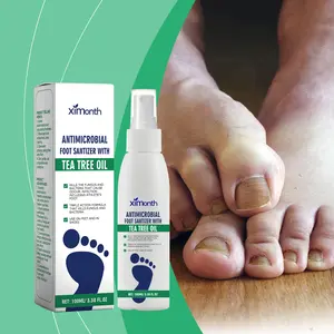Herbal Antibacterial Foot Spray with Tea Tree Oil - 100ml Long-Lasting Formula for Foot Odor, Athlete's