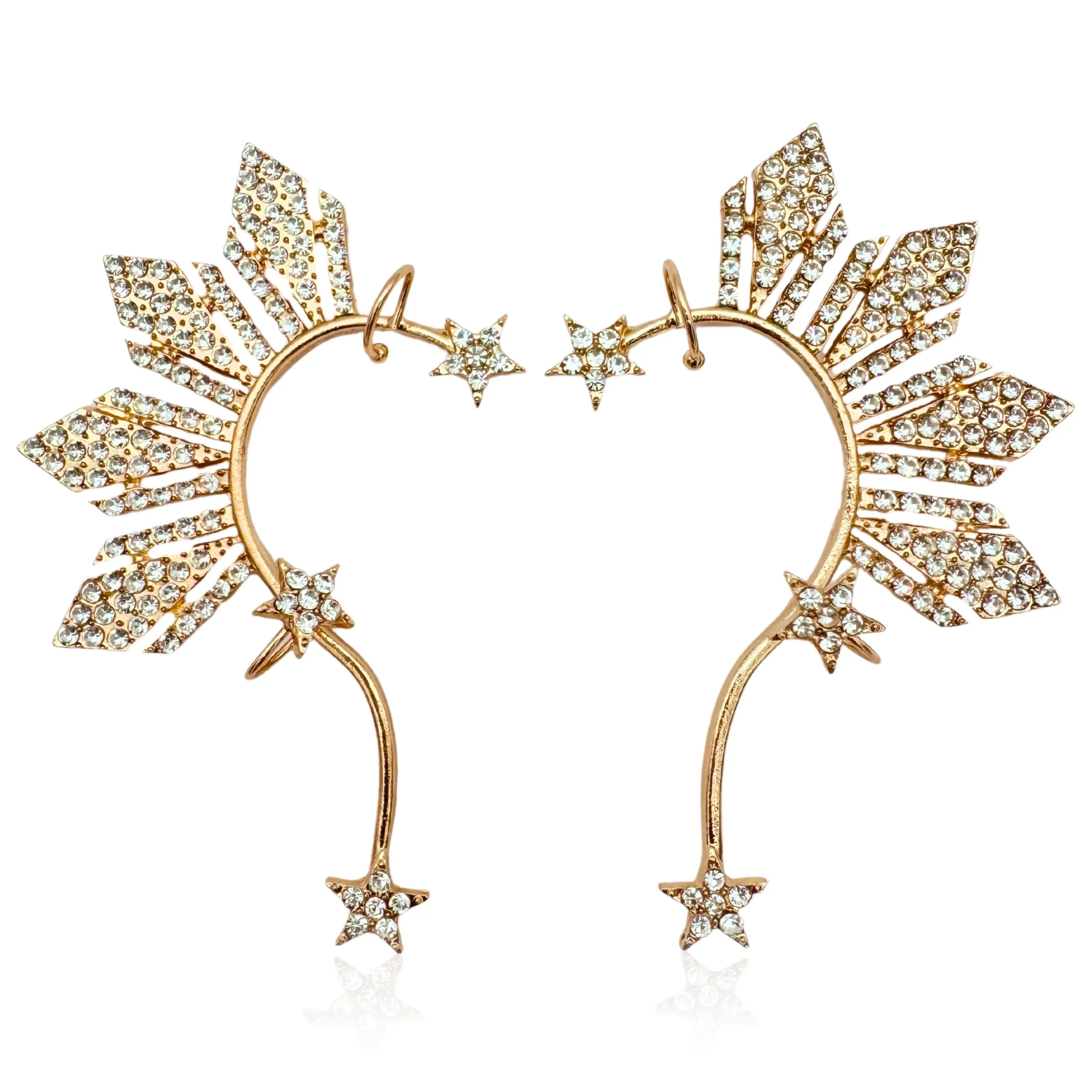 Filipino Sun & Stars Ear Cuff - Catriona Gray Inspired Non-Pierced Earring, Cultural Jewelry for Women, Pageant Accessory